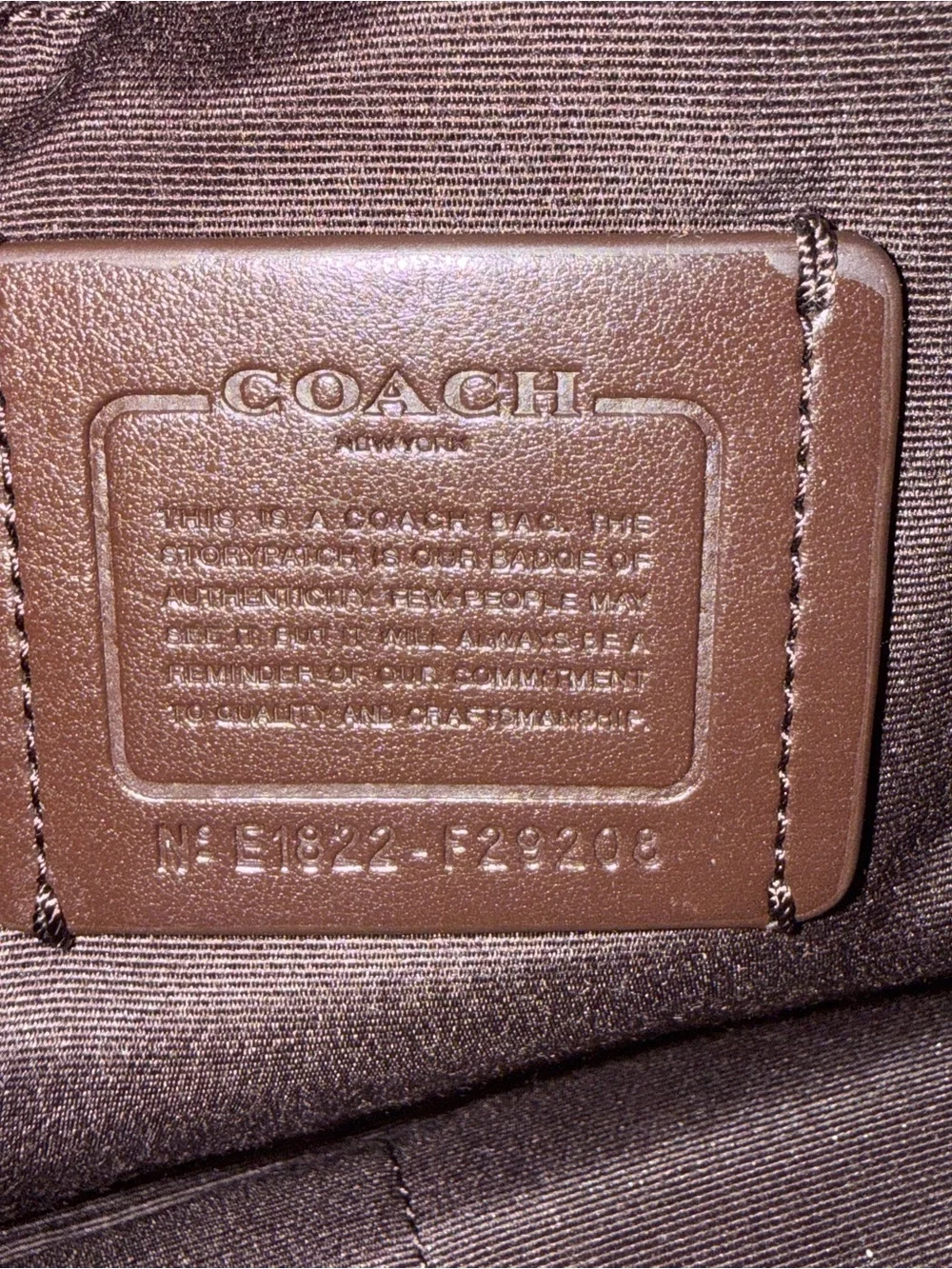Authentic Coach Signature Jaquard Canvas Tote Khaki with Chalk Trim